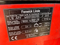2013 linde l16 ap stapelaar - afbeelding 3 van  11