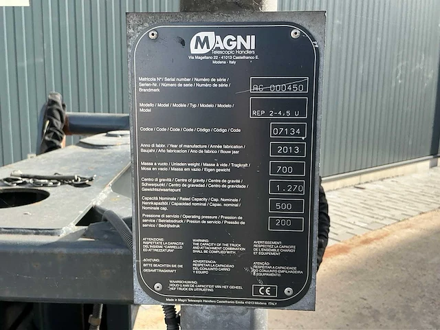2013 magni rep 2-4,5 u werkbak 500kg - afbeelding 10 van  12