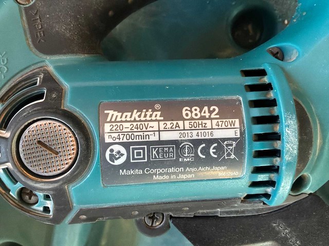 2013 makita 6842 gips schroefmachine - afbeelding 3 van  3