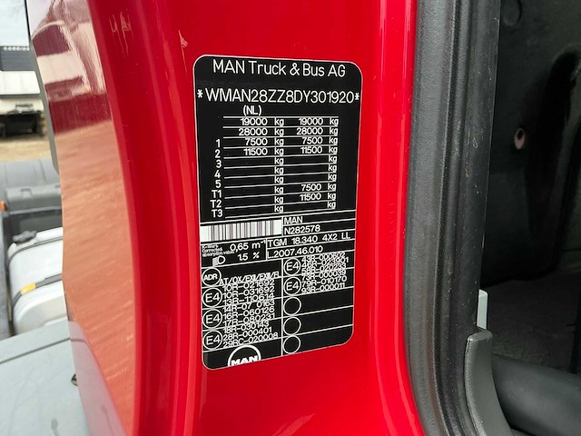 2013 man tgm 18.340 vrachtwagen - afbeelding 15 van  38