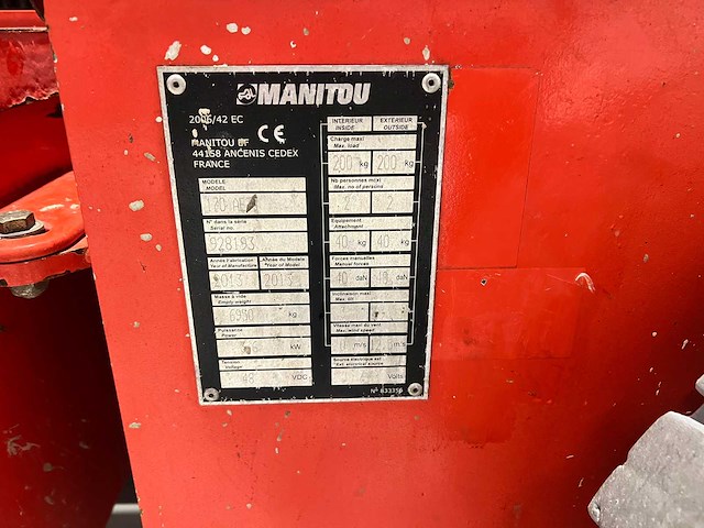 2013 manitou 170aetj zelfrijdende kniktelescoophoogwerker - afbeelding 8 van  9