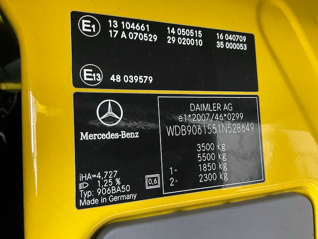 2013 mercedes-benz sprinter 906ba50 bedrijfswagen - afbeelding 18 van  26