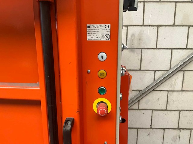 2013 orwak compactor 3410 verticale balenpers / afvalpers - afbeelding 12 van  13