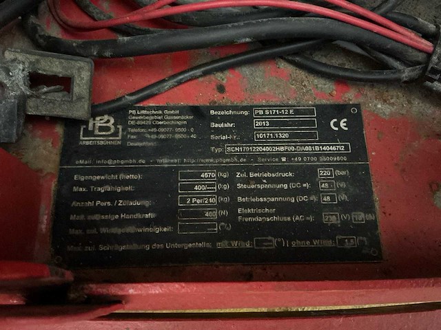 2013 pb s171-12e hoogwerker - afbeelding 11 van  20
