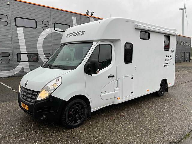 2013 renault master 150dci horsetruck met chardron opbouw vpn-63-p - afbeelding 1 van  45