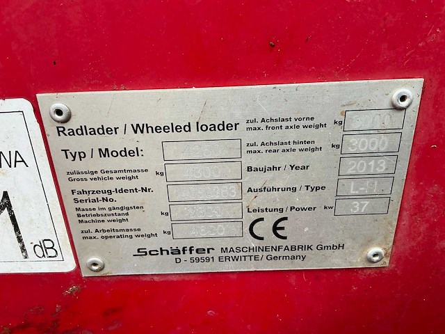 2013 schaffer 4250 shovel - afbeelding 31 van  37