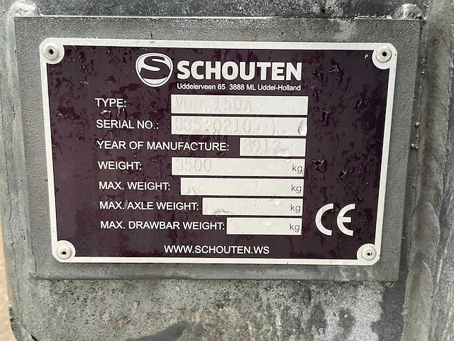 2013 schouten vdw 150a voerdoseerwagen - afbeelding 7 van  15