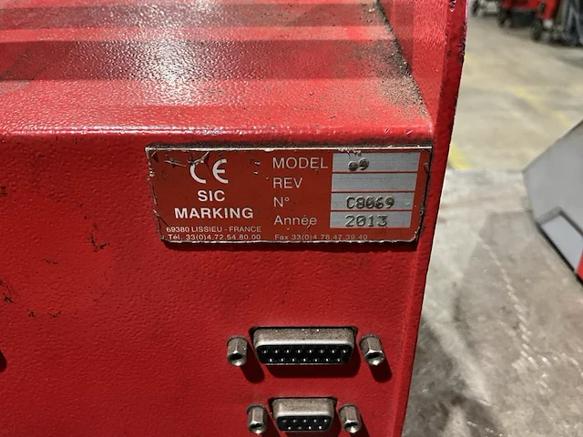 2013 sic marking e9 markeermachine - afbeelding 7 van  7