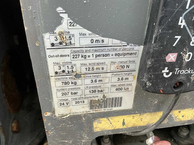 2013 skyjack sj 12 hoogwerker - afbeelding 3 van  11