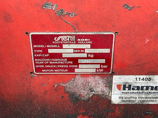 2013 stertil koni st-4120-6.2 / 41210000 hefbrug - afbeelding 9 van  9