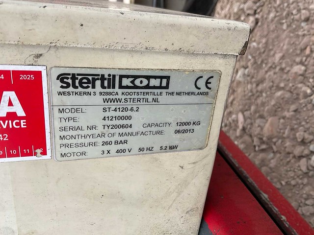 2013 stertil koni st-4120-6.2 / 41210000 hefbrug - afbeelding 8 van  9