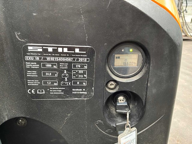 2013 still exu 18 elektrische palletwagen - afbeelding 5 van  5
