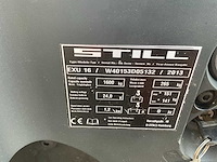 2013 still exu16 elektrische palletwagen - afbeelding 6 van  7