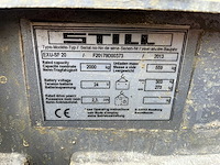 2013 still uxu-sf20 elektrische palletwagen - afbeelding 3 van  12