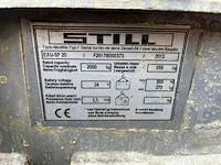 2013 still uxu-sf20 elektrische palletwagen - afbeelding 3 van  12