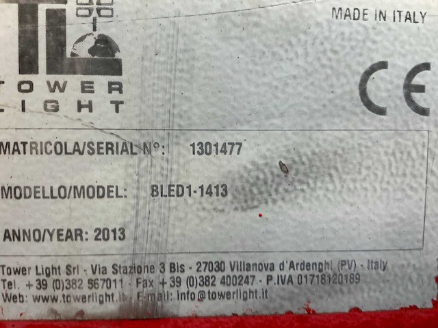 2013 towerlight bled1-1413 bouwlamp - afbeelding 9 van  18