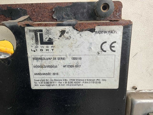 2013 towerlight vt1230v-1317 mobiele lichtmast - afbeelding 11 van  11