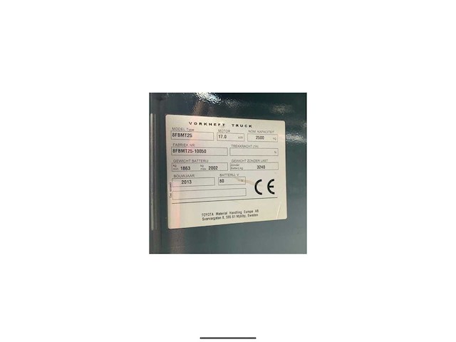 2013 toyota 8fbmt25 vorkheftruck - afbeelding 7 van  13