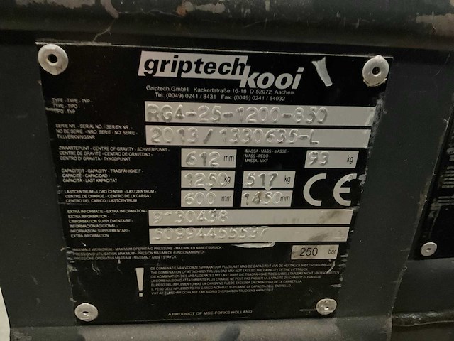 2013 vetter av97/2 hydraulische verstelbaar lepels - afbeelding 5 van  6