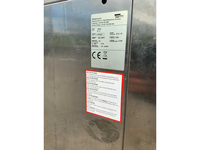 2013 wiesheu afbakoven bakkerijoven -onderstel - afbeelding 6 van  6