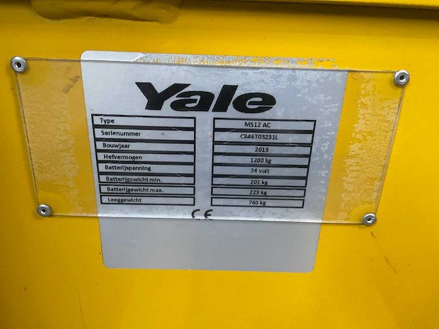 2013 yale ms12 ac stapelaar - afbeelding 5 van  9