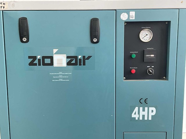 2013 zionair 4hp zuigercompressor - afbeelding 6 van  8