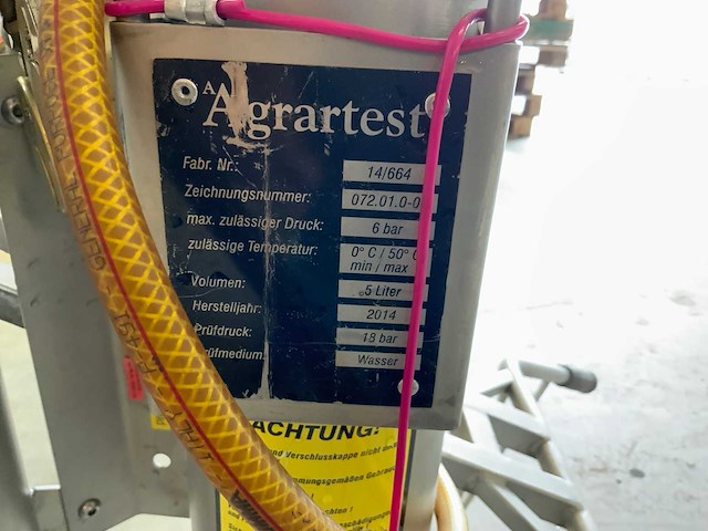 2014 agrartest rvs mobiele planten spuitmachine - afbeelding 16 van  17