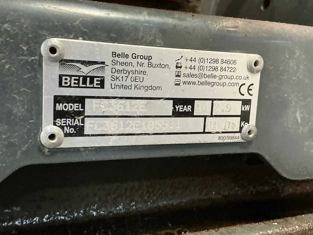 2014 altrad belle pcx 12/36 trilplaat 16kn benzine - afbeelding 2 van  4