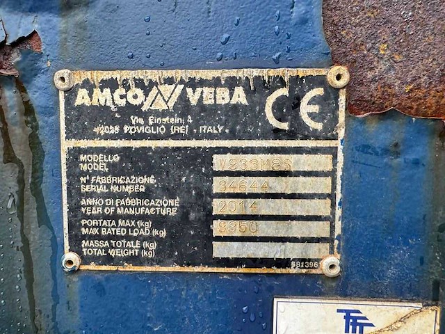 2014 amco veba v933m8s hydraulische autolaadkraan - afbeelding 5 van  5