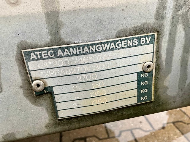 2014 atec autotransporter multi transporter aanhangwagen - afbeelding 2 van  10