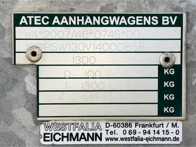 2014 atec / brouwer sm-400-svp schaft aanhangwagen - afbeelding 14 van  14