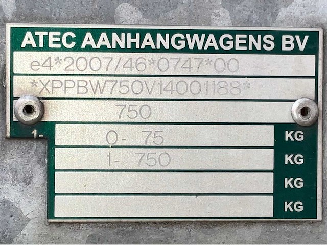 2014 atec eo1300 aanhangwagen - afbeelding 7 van  15
