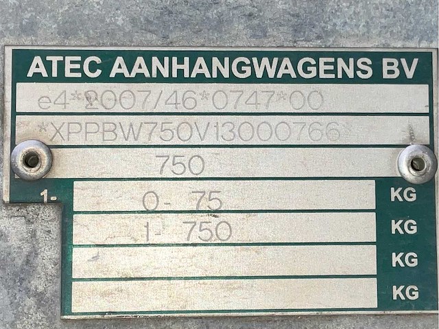 2014 atec eo1300 aanhangwagen - afbeelding 7 van  15