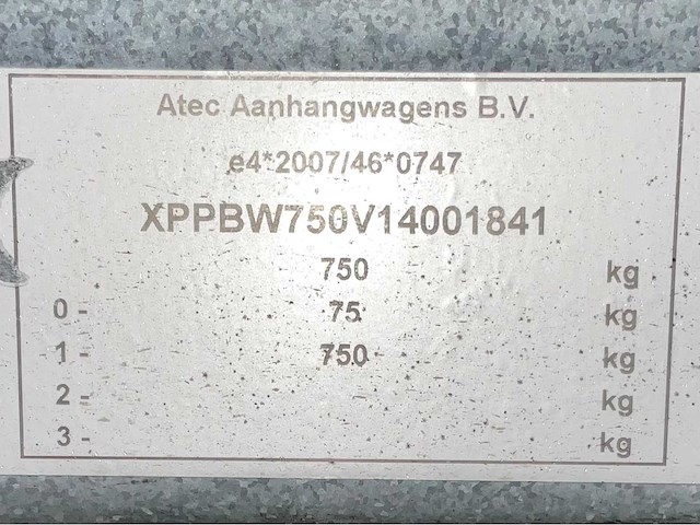 2014 atec eo1300 huif aanhangwagen - afbeelding 6 van  14