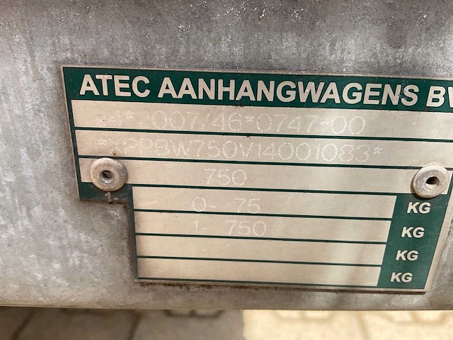 2014 atec eo1300 huif aanhangwagen - afbeelding 6 van  14