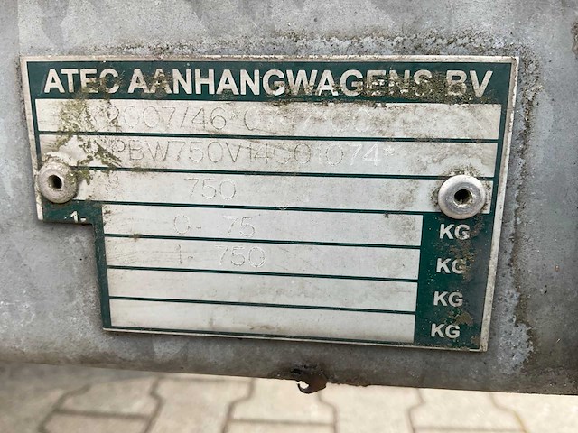 2014 atec eo1300 huifaanhangwagen - afbeelding 5 van  13