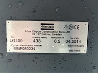 2014 atlas copco lg400 trilplaat - afbeelding 9 van  17