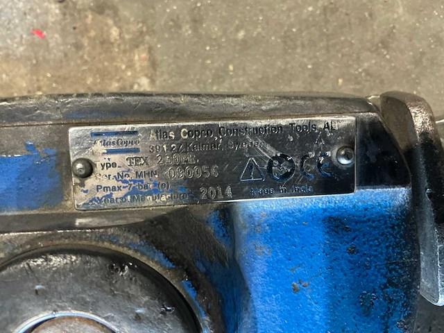 2014 atlas copco tex 230 pe pneumatische breekhamer - afbeelding 6 van  7