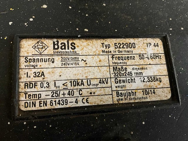 2014 bals 522900 bouwaansluitkast - afbeelding 4 van  4