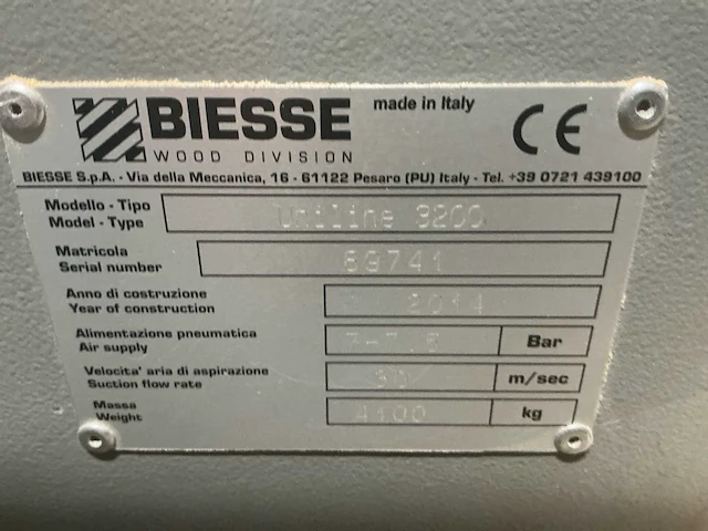 2014 biese uniline 3200 cnc hout bewerkingcentrum - afbeelding 22 van  31