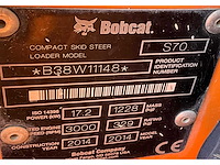 2014 bobcat s70 schranklader / mini wiellader - afbeelding 13 van  20