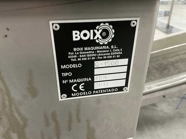 2014 boix q-1500 dozen opzetmachine - afbeelding 2 van  11