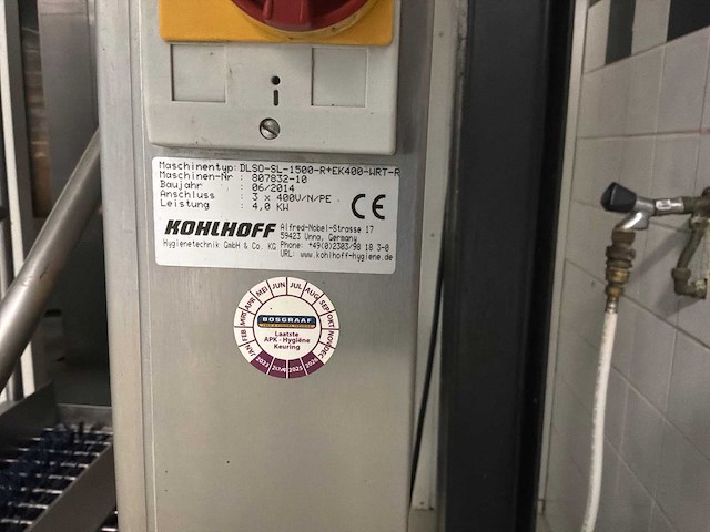 2014 bosgraaf dslo-sl-1500-r+ek400-wrt-r hygiëne station met zolen reiniger - afbeelding 2 van  10
