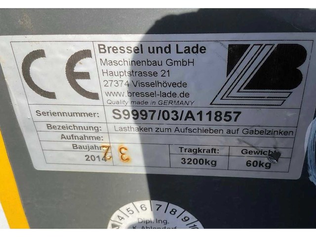 2014 bressel und lade hijs aanbouwdeel (3x) - afbeelding 6 van  7