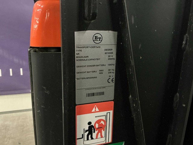 2014 bt ose250p orderpicker - afbeelding 14 van  14