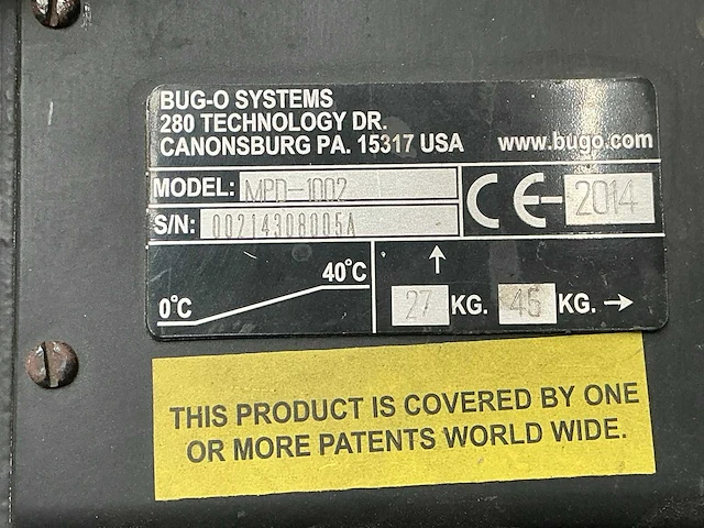 2014 bug-o mpd 1002 lasmanipulator ( tig ) - afbeelding 5 van  7