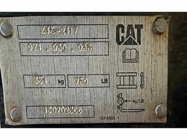 2014 catterpillar vorkenbord - afbeelding 5 van  5