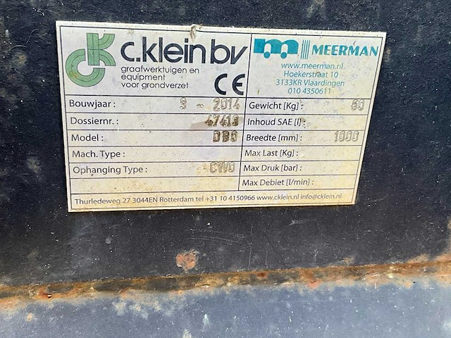 2014 c.klein graafbak schuif - afbeelding 5 van  5