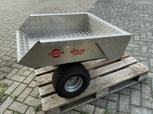 2014 cramer zitmaaier aanhangwagen pick up trailer zitmaaier - afbeelding 6 van  14