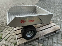 2014 cramer zitmaaier aanhangwagen pick up trailer zitmaaier - afbeelding 6 van  14
